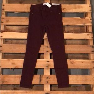 NWT maroon loft moto legging